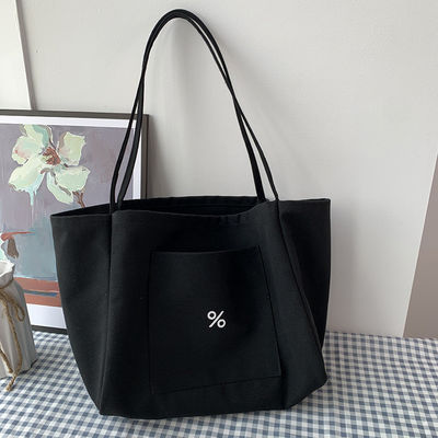 Borsa da bagno per donne a colori personalizzati Eco Canvas Grande capacità e OEM/ODM accettabile