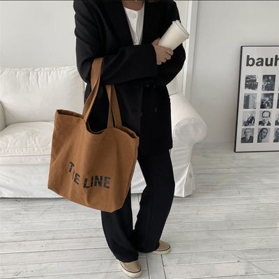 La vita scolastica quotidiana Eco Friendly Custom Canvas Tote Bag con stampa di logo personalizzata