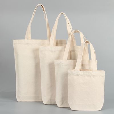 Logo personalizzato Acceptato Eco Friendly Heavy Duty Canvas Shopping Tote Bag con tasca