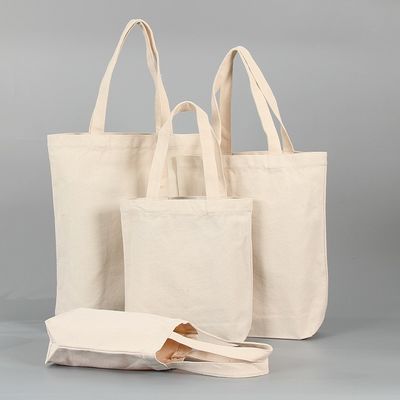 Logo personalizzato Acceptato Eco Friendly Heavy Duty Canvas Shopping Tote Bag con tasca