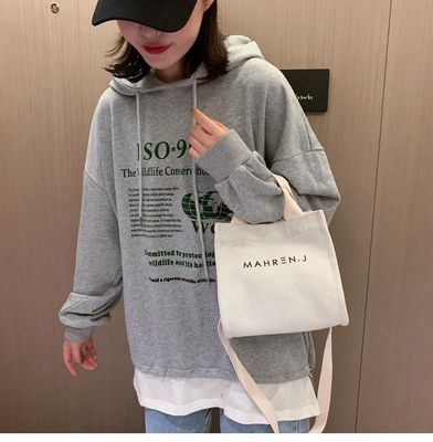 Colore personalizzato Piccola donna di cotone Canvas Shopping Tote Bag con logo stampato su misura
