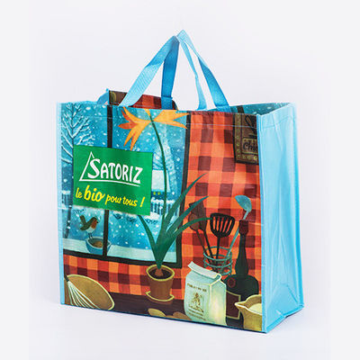 Taschino per acquisti riutilizzabile non tessuto a colori personalizzati per acquirenti rispettosi dell'ambiente