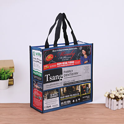 Taschino per acquisti riutilizzabile non tessuto a colori personalizzati per acquirenti rispettosi dell'ambiente