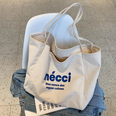 La vita quotidiana della scuola Eco Moda Borsa a mano riutilizzabile su misura Borse di cotone per donne