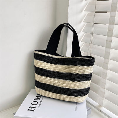 Borsa a mano in paglia di paglia eco-friendly per donna 2022 Beach Tote Donna Modello Tipo altro
