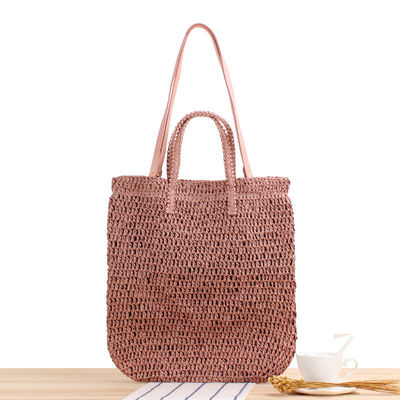 Genere Borsa da spalla estiva femminile Straw hollow out Rope artigianale Tote tessuto