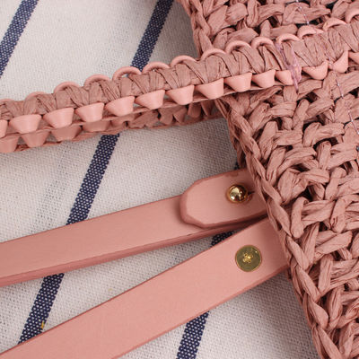 Genere Borsa da spalla estiva femminile Straw hollow out Rope artigianale Tote tessuto