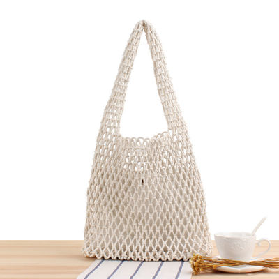 Casual Large Weave Handbags Women Woven Straw Beach Tote Bag con secchio a colori personalizzati