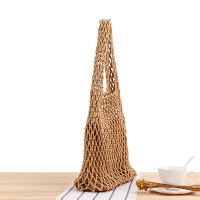 Casual Large Weave Handbags Women Woven Straw Beach Tote Bag con secchio a colori personalizzati