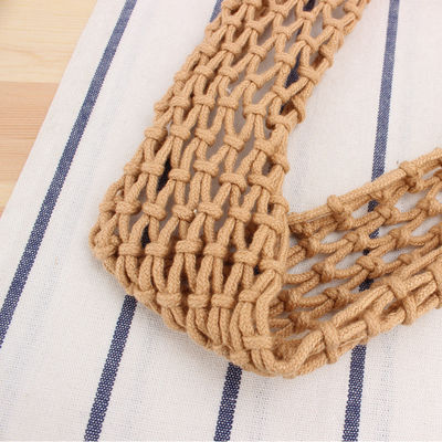 Casual Large Weave Handbags Women Woven Straw Beach Tote Bag con secchio a colori personalizzati
