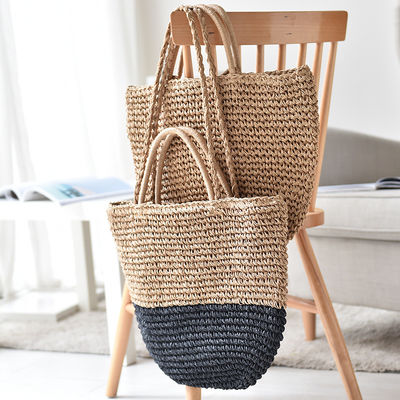 Borsa di paglia tessuta per donne Borsa da spiaggia Tote Sale della stagione balneare 2023