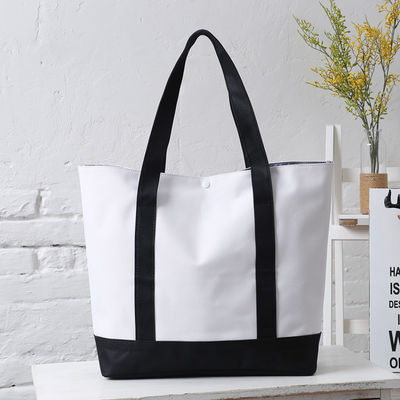 Logo personalizzato Acceptato Borsa Tote in tela durevole per moda outdoor e oltre
