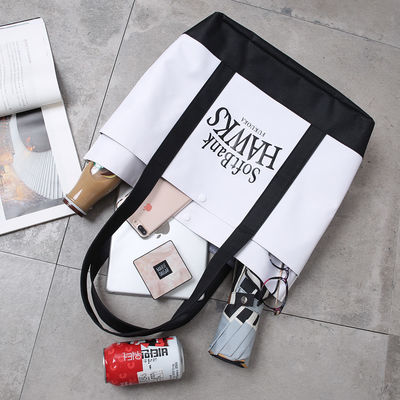 Logo personalizzato Acceptato Borsa Tote in tela durevole per moda outdoor e oltre