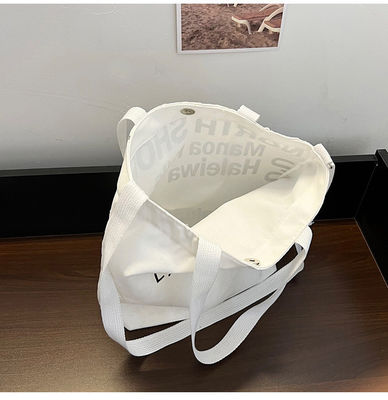 Nuova borsa da donna in canvas con manico e carta