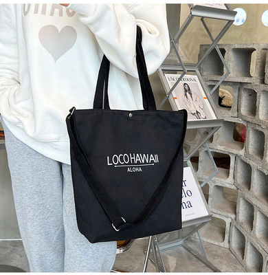 Nuova borsa da donna in canvas con manico e carta