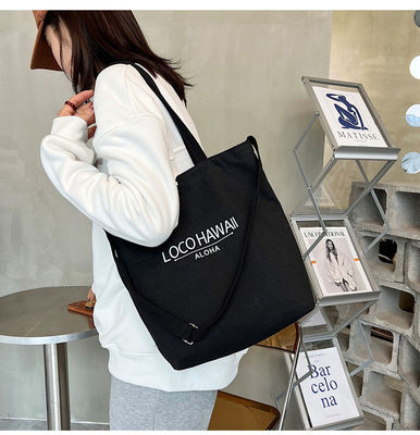 Nuova borsa da donna in canvas con manico e carta