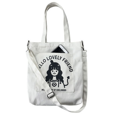 Borsa da spalla per le donne Eco-friendly Canvas Tote Logo Logo personalizzato