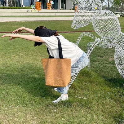 Borsa da shopping in carta Dupont in colore personalizzato con materiale impermeabile e lavabile