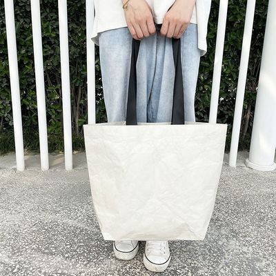 Borsa da shopping in carta Dupont in colore personalizzato con materiale impermeabile e lavabile