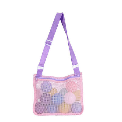 Borsa da spiaggia in bianco a sublimazione Ideale per giocattoli per bambini e collezione di conchiglie in spiaggia