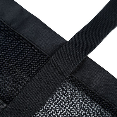 Logo personalizzato Black Shell Collection Large Nylon Portable Mesh Beach Tote Bag per donne