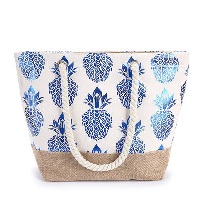 Borsa da spiaggia Donne Donna Tote casual Moda Stampa di fiori Estate Grande capacità