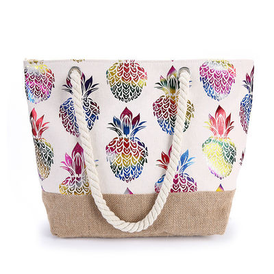 Borsa da spiaggia Donne Donna Tote casual Moda Stampa di fiori Estate Grande capacità