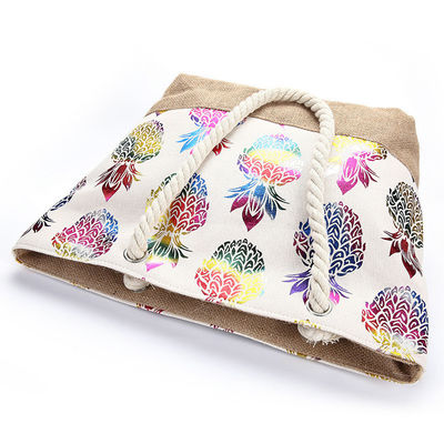Borsa da spiaggia Donne Donna Tote casual Moda Stampa di fiori Estate Grande capacità