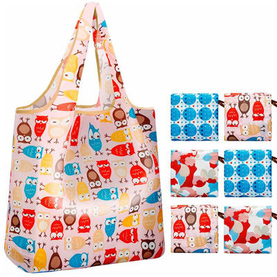 REPT Poliestere eco-compatibile riutilizzabile Shopping Tote pieghevole Makeup Packaging sacchetti di nylon