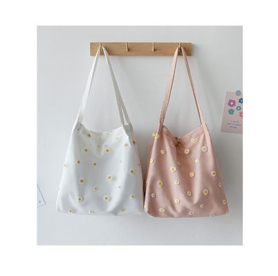 OEM/ODM Accettato Logo personalizzato direttamente ricamato Medium Size Shopping Cotton Tote Bag