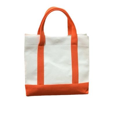 Borsa da shopping Eco Blank Line Tote Canvas riutilizzabile con logo personalizzato e logo personalizzato