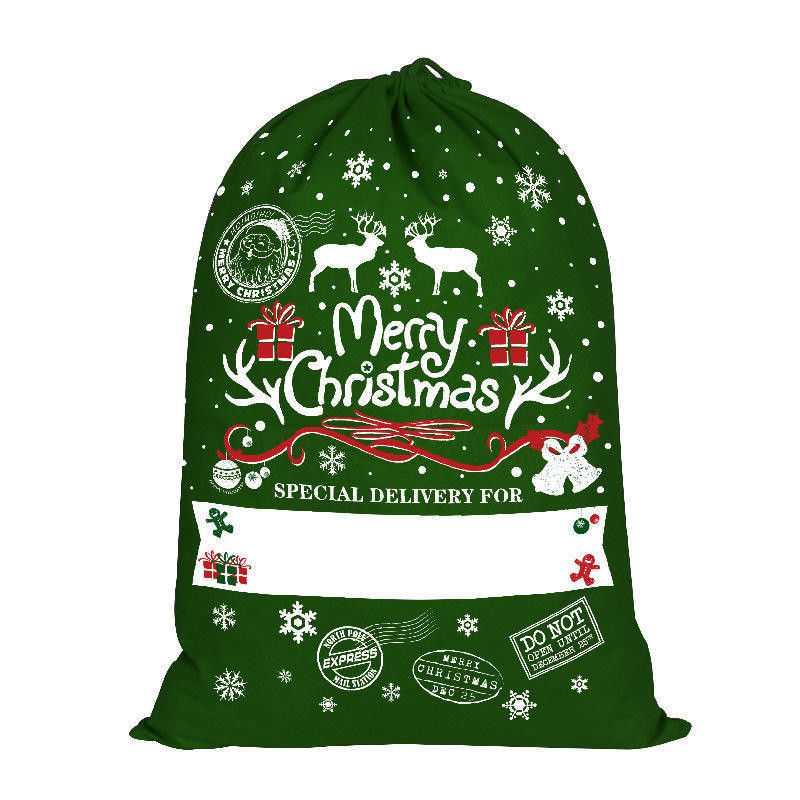 2023 Drawstring 50x70 Soft Kids Red Santa Sack con corda Tutte le stagioni OEM/ODM Accettabile