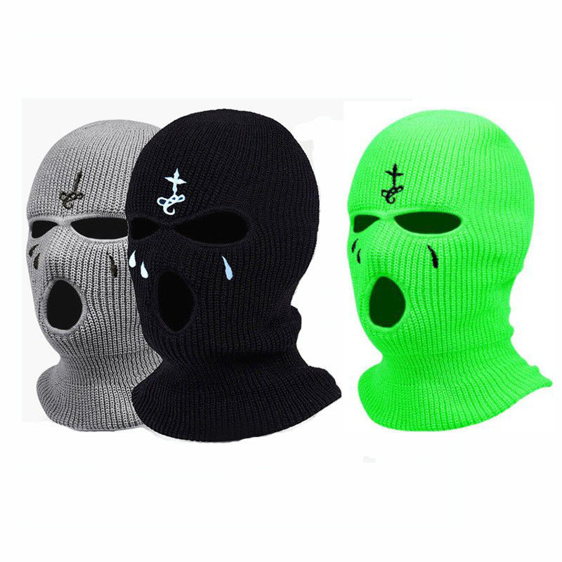 Cappello da balaclava a colori personalizzati per sci unisex e protezione del collo in inverno