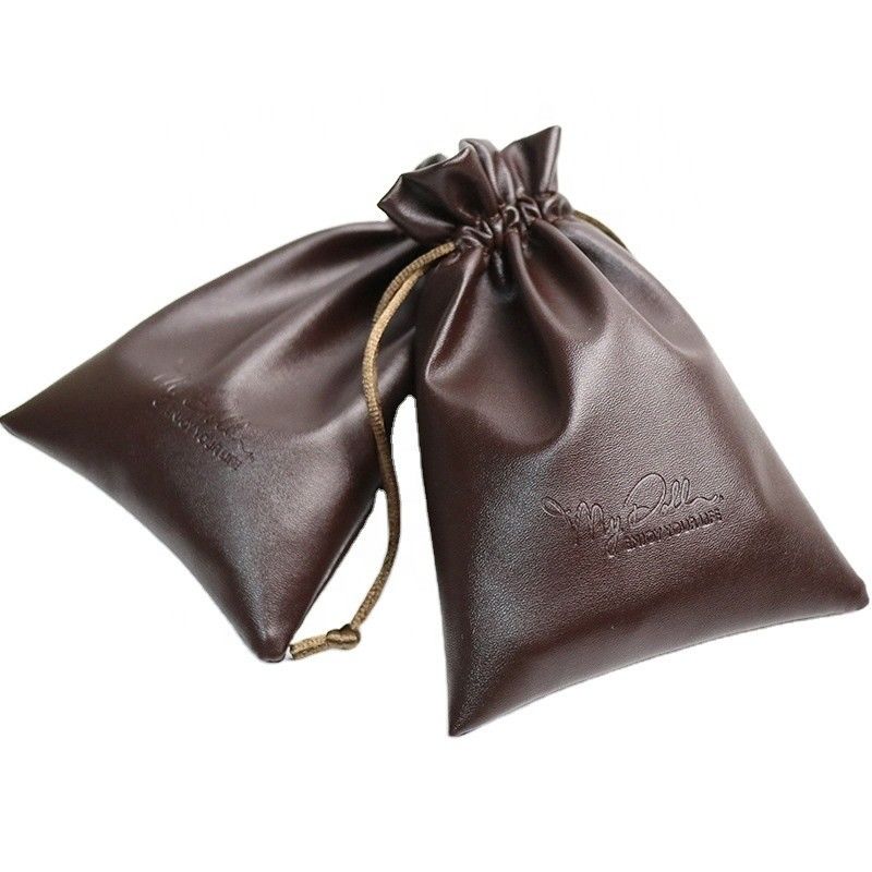 Medium Size Custom Logo PU Pelle Gioielli Borsa String Drawing Bag per l' archiviazione di alta classe