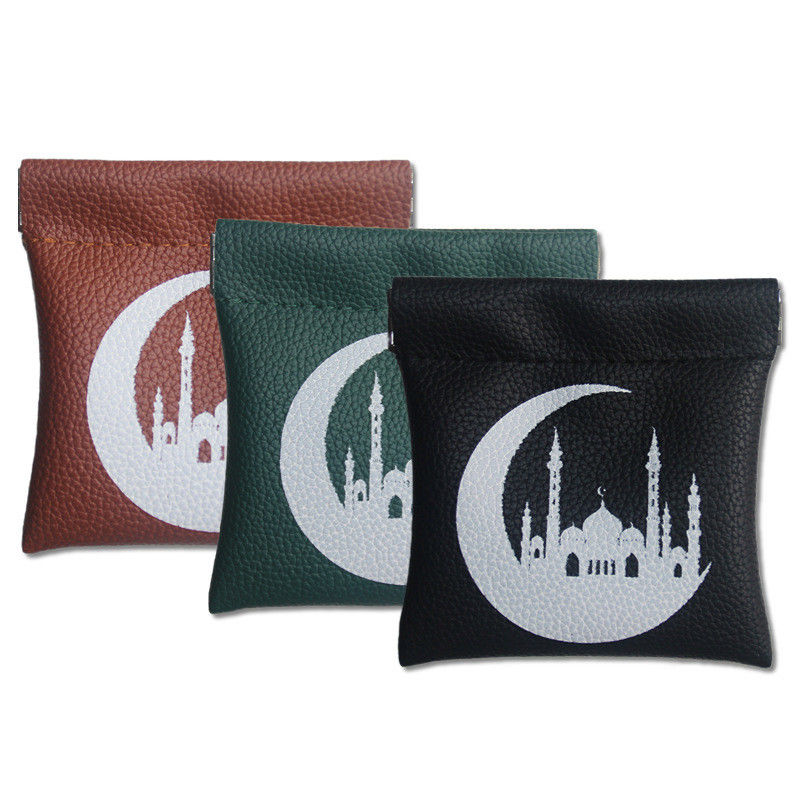 Borsa da moneta in pelle compatta per musulmani colore personalizzato materiale in pelle originale