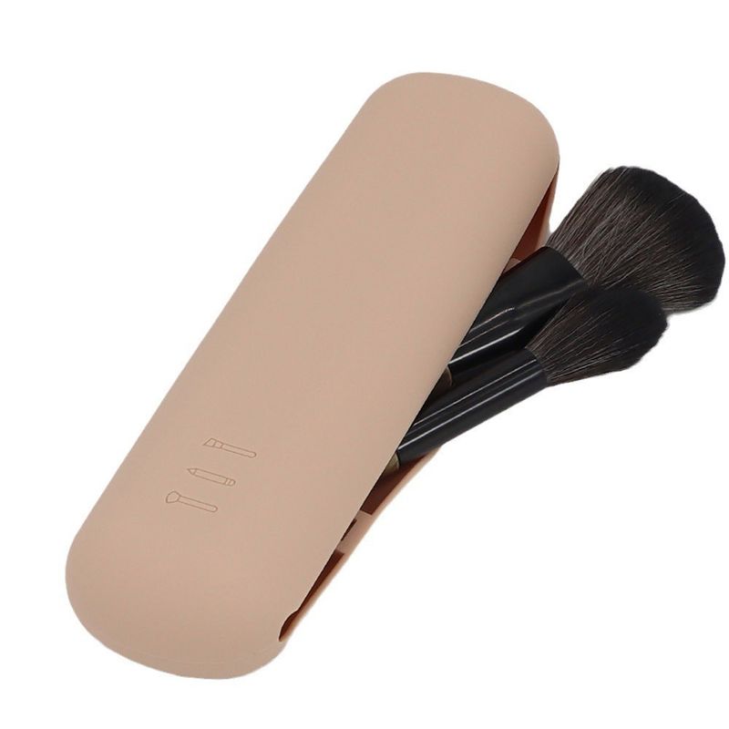 Stile di moda personalizzato borsa borsa di trucco in silicone portatile per lo stoccaggio cosmetico