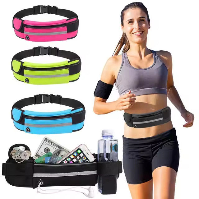 Neoprene all'aria aperta impermeabile escursioni in bicicletta cintura da corsa cintura tasca colore personalizzato