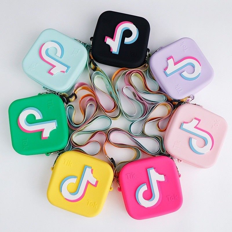Mini sacchetti quadrati con gelatina per bambine