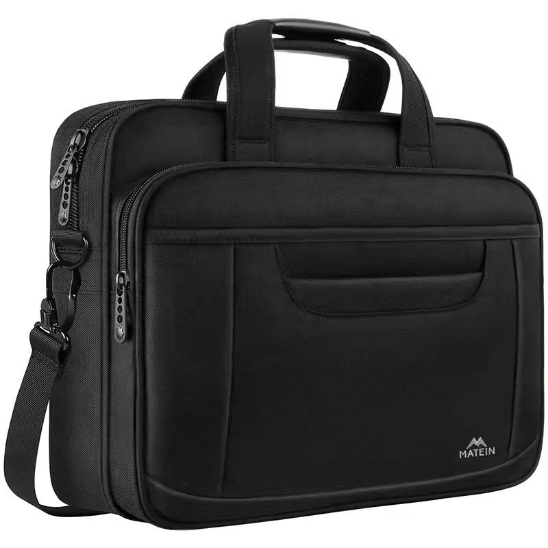 Borsa morbida personalizzata uomo Borsa messaggero per ufficio Avvocato Affidamento Cassa in nero