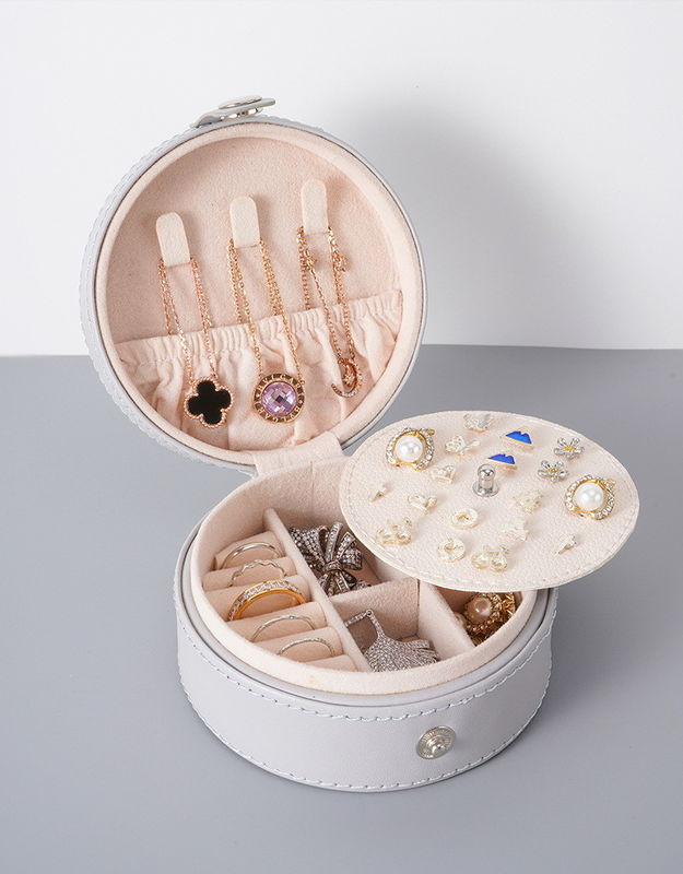 Gioielleria Cassa Velvet Viaggio Gioielleria Box Organizzatore Con colore personalizzato per il beneficio