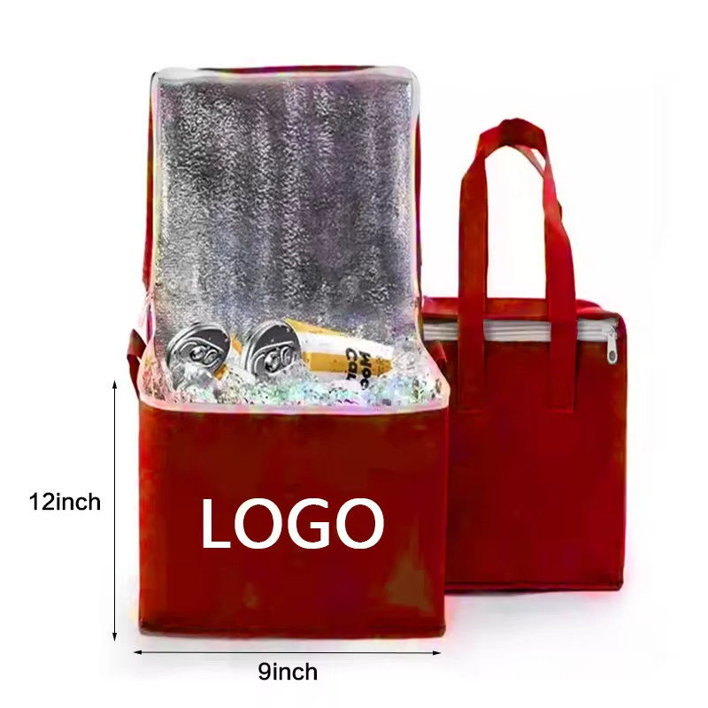 Custom Logo Soft-loop Cooler Bag per Isolato Green Grocery Picnic Birra e altro