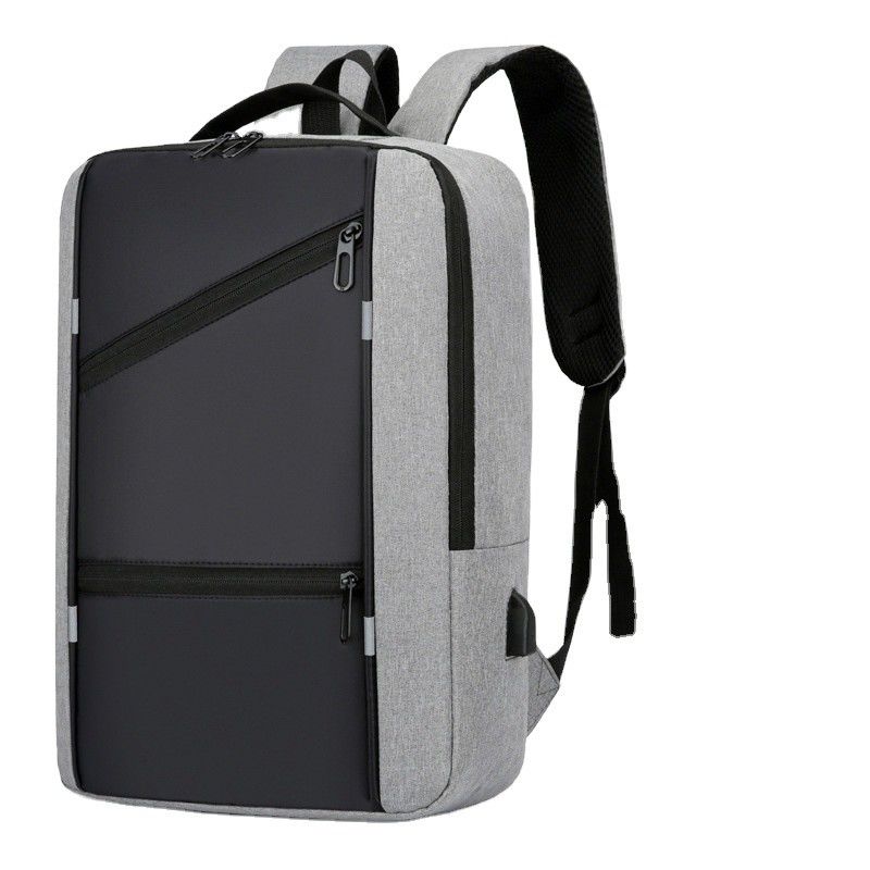 Zaino portatile a colori personalizzato maschile con design anti-furto e porta di ricarica USB
