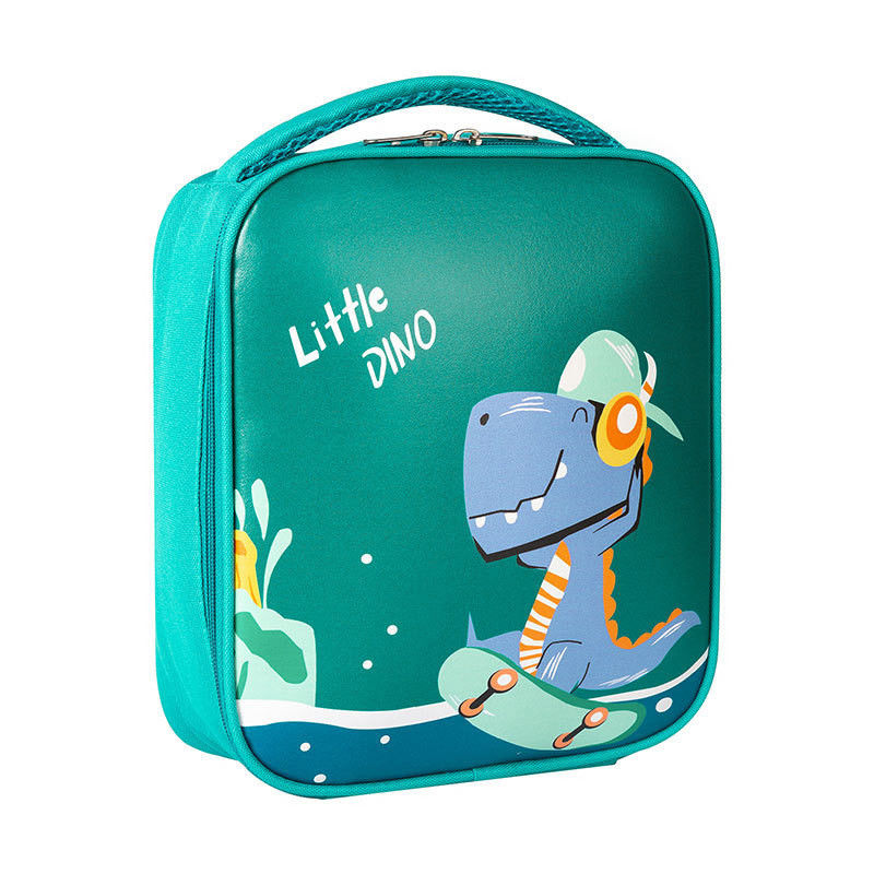 Cartone animato a colori personalizzato Dinosauro Spazio Isolato Bambini Lunch Box Sacchetto con Isolamento