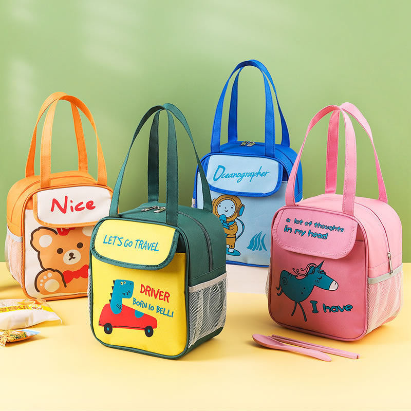 Sacchetto isolato per bambini portatile maniglia Cute Lunch Box Sacchetto OEM/ODM accettabile