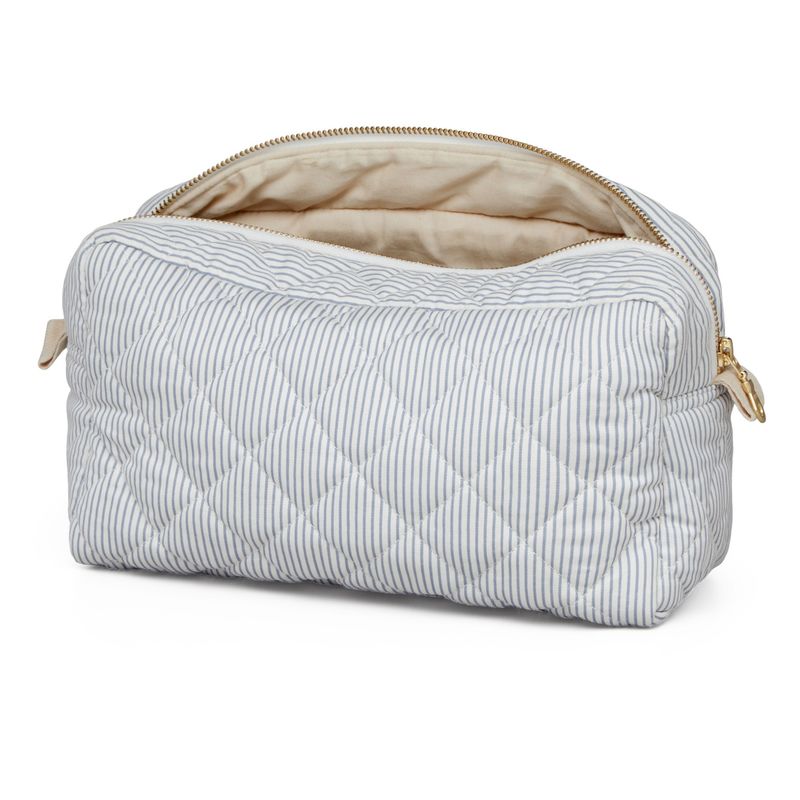 Modello solido Logo personalizzato Borsa di cotone soffice gonfiabile Borsa cosmetica di cotone organico imbottita