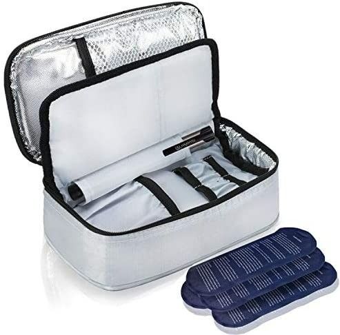 Borsa da viaggio con rivestimento isolante per il raffreddamento dell'insulina Mantenere il farmaco freddo e organizzato