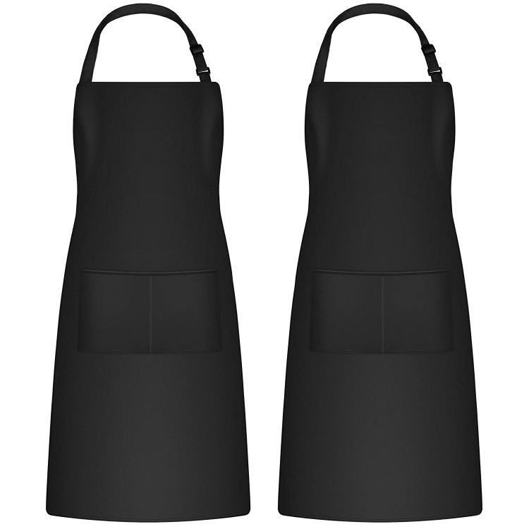 Tipo di tessuto uniforme Logo personalizzato impermeabile Chef Cucina grembiule per caffè Ristoranti Cucina