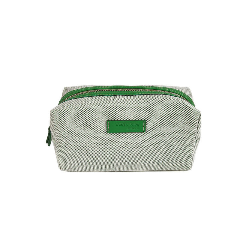 Mini borse cosmetiche Logo personalizzato Viaggi Borse di trucco pesanti di tela Borsa igienica per ragazze