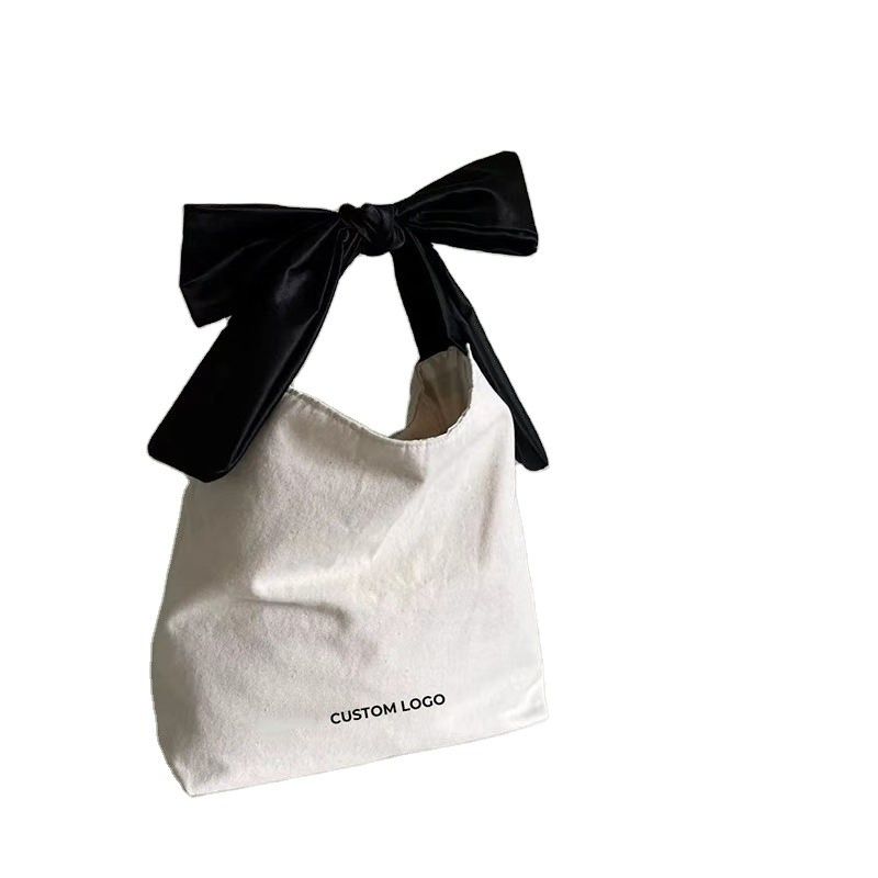Poliestere rivestimento Eco-friendly riciclata Black Handle Custom Logo stampato shopping Tote Bag