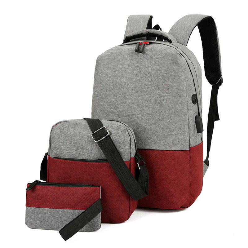 Zaino scolastico impermeabile set per ragazzi adolescenti Zaino per studenti per uomini personalizzato 3 set